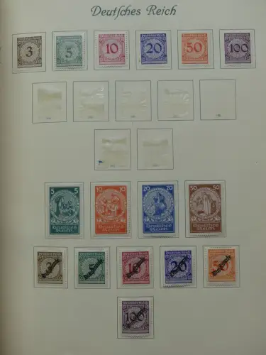 Deutsches Reich ab Brustschild mit * bzw. gestempelt im Schaubek Binder #LZ871