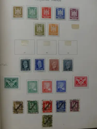 Deutsches Reich ab Brustschild mit * bzw. gestempelt im Schaubek Binder #LZ871