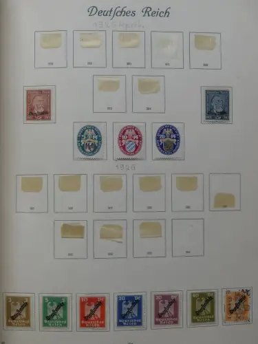 Deutsches Reich ab Brustschild mit * bzw. gestempelt im Schaubek Binder #LZ871