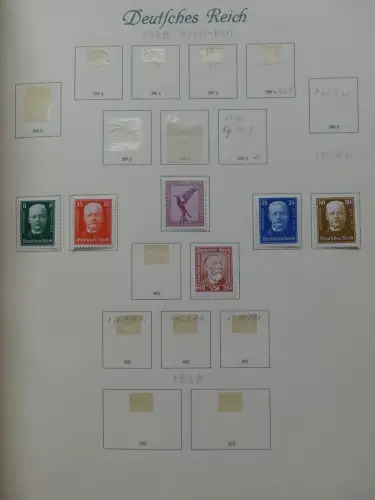 Deutsches Reich ab Brustschild mit * bzw. gestempelt im Schaubek Binder #LZ871