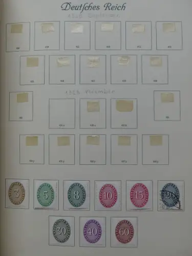 Deutsches Reich ab Brustschild mit * bzw. gestempelt im Schaubek Binder #LZ871