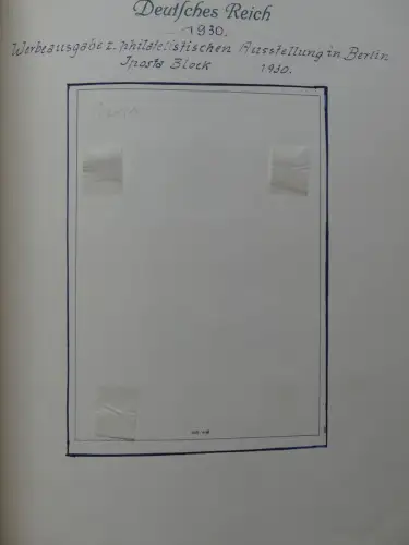 Deutsches Reich ab Brustschild mit * bzw. gestempelt im Schaubek Binder #LZ871