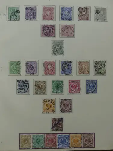 Deutsches Reich ab Brustschild mit * bzw. gestempelt im Schaubek Binder #LZ871