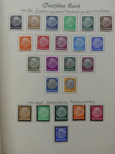 Deutsches Reich ab Brustschild mit * bzw. gestempelt im Schaubek Binder #LZ871