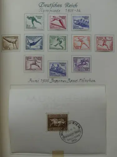 Deutsches Reich ab Brustschild mit * bzw. gestempelt im Schaubek Binder #LZ871