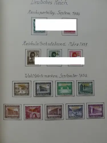 Deutsches Reich ab Brustschild mit * bzw. gestempelt im Schaubek Binder #LZ871
