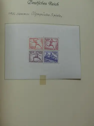 Deutsches Reich ab Brustschild mit * bzw. gestempelt im Schaubek Binder #LZ871