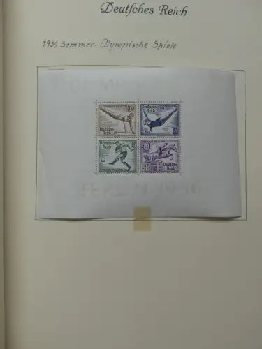 Deutsches Reich ab Brustschild mit * bzw. gestempelt im Schaubek Binder #LZ871