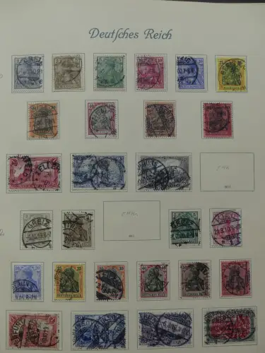 Deutsches Reich ab Brustschild mit * bzw. gestempelt im Schaubek Binder #LZ871