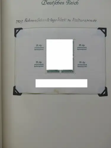 Deutsches Reich ab Brustschild mit * bzw. gestempelt im Schaubek Binder #LZ871