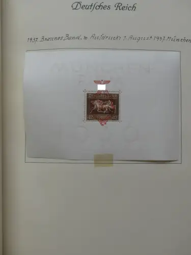 Deutsches Reich ab Brustschild mit * bzw. gestempelt im Schaubek Binder #LZ871