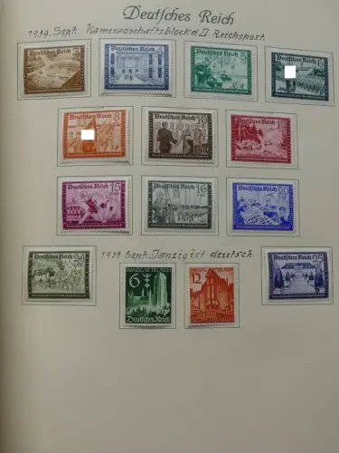 Deutsches Reich ab Brustschild mit * bzw. gestempelt im Schaubek Binder #LZ871