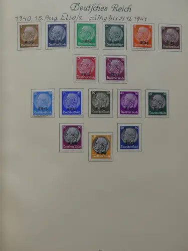 Deutsches Reich ab Brustschild mit * bzw. gestempelt im Schaubek Binder #LZ871