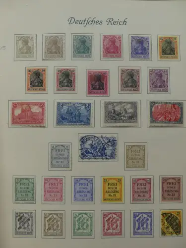Deutsches Reich ab Brustschild mit * bzw. gestempelt im Schaubek Binder #LZ871