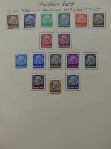Deutsches Reich ab Brustschild mit * bzw. gestempelt im Schaubek Binder #LZ871