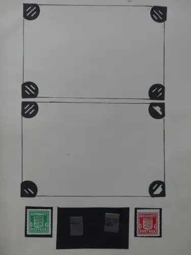 Deutsches Reich ab Brustschild mit * bzw. gestempelt im Schaubek Binder #LZ871