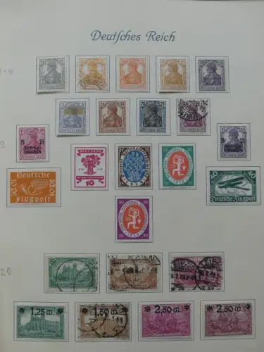 Deutsches Reich ab Brustschild mit * bzw. gestempelt im Schaubek Binder #LZ871