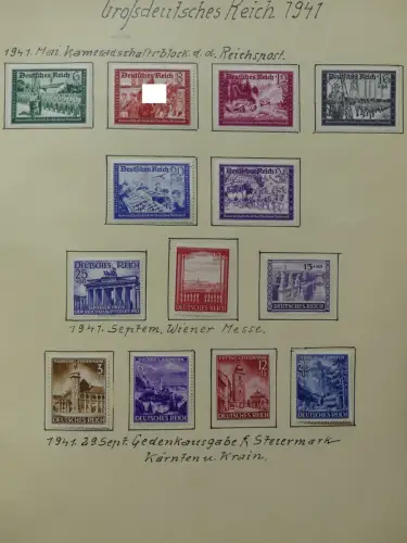 Deutsches Reich ab Brustschild mit * bzw. gestempelt im Schaubek Binder #LZ871