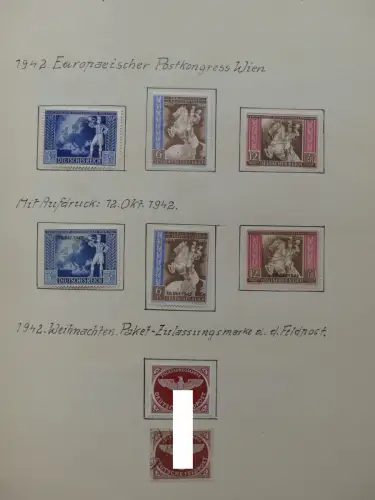 Deutsches Reich ab Brustschild mit * bzw. gestempelt im Schaubek Binder #LZ871