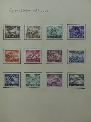 Deutsches Reich ab Brustschild mit * bzw. gestempelt im Schaubek Binder #LZ871