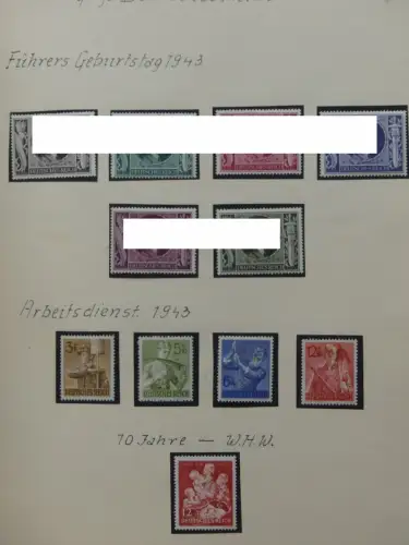 Deutsches Reich ab Brustschild mit * bzw. gestempelt im Schaubek Binder #LZ871