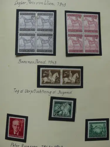 Deutsches Reich ab Brustschild mit * bzw. gestempelt im Schaubek Binder #LZ871