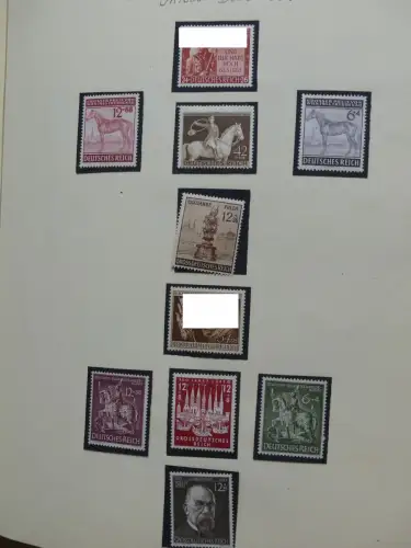 Deutsches Reich ab Brustschild mit * bzw. gestempelt im Schaubek Binder #LZ871