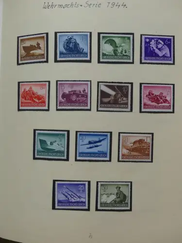 Deutsches Reich ab Brustschild mit * bzw. gestempelt im Schaubek Binder #LZ871