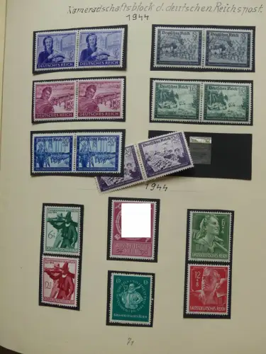 Deutsches Reich ab Brustschild mit * bzw. gestempelt im Schaubek Binder #LZ871