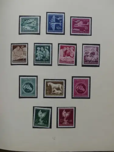 Deutsches Reich ab Brustschild mit * bzw. gestempelt im Schaubek Binder #LZ871