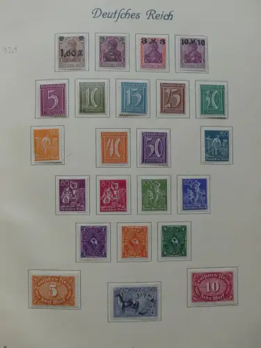 Deutsches Reich ab Brustschild mit * bzw. gestempelt im Schaubek Binder #LZ871