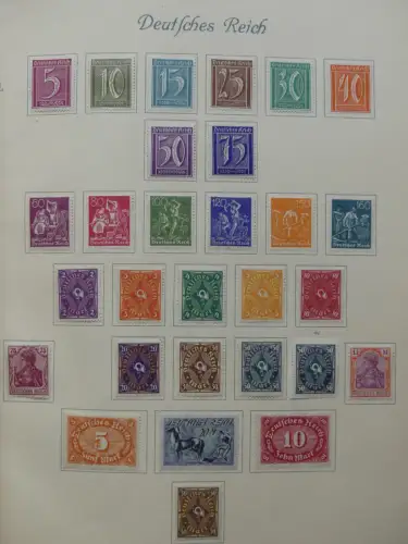 Deutsches Reich ab Brustschild mit * bzw. gestempelt im Schaubek Binder #LZ871