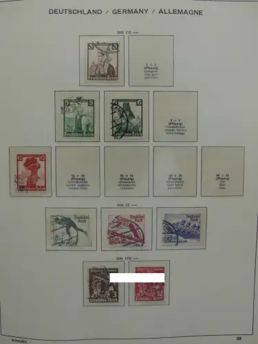 Deutsches Reich ab 1933 und etwas Besetzung im Schaubek Vordruck #LZ942