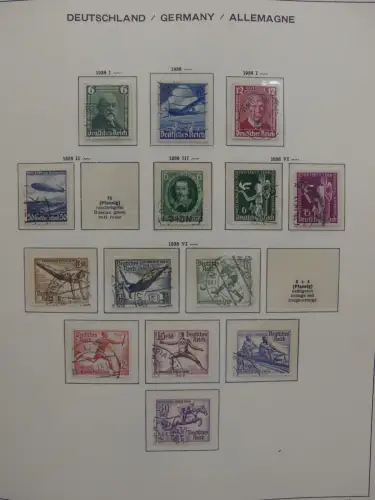 Deutsches Reich ab 1933 und etwas Besetzung im Schaubek Vordruck #LZ942