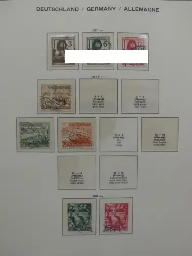 Deutsches Reich ab 1933 und etwas Besetzung im Schaubek Vordruck #LZ942