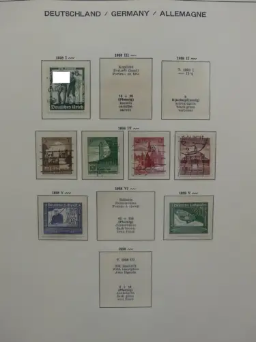Deutsches Reich ab 1933 und etwas Besetzung im Schaubek Vordruck #LZ942