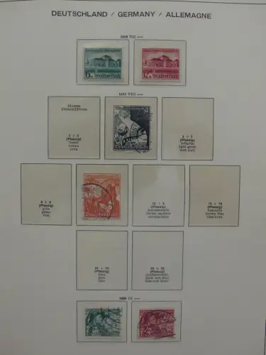 Deutsches Reich ab 1933 und etwas Besetzung im Schaubek Vordruck #LZ942