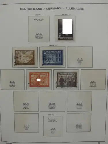 Deutsches Reich ab 1933 und etwas Besetzung im Schaubek Vordruck #LZ942