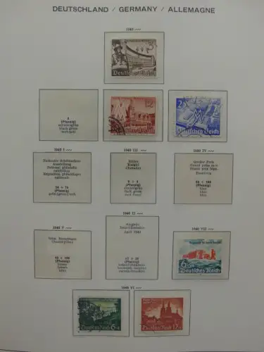 Deutsches Reich ab 1933 und etwas Besetzung im Schaubek Vordruck #LZ942