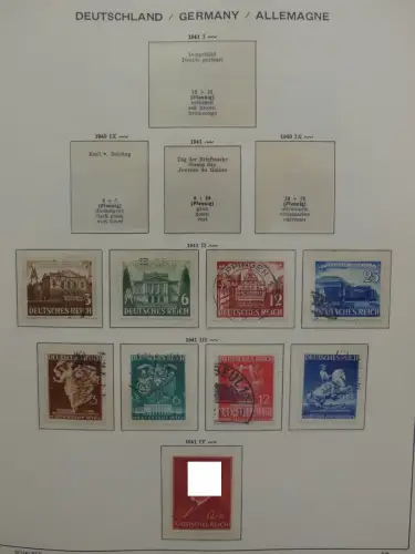 Deutsches Reich ab 1933 und etwas Besetzung im Schaubek Vordruck #LZ942