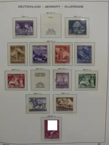 Deutsches Reich ab 1933 und etwas Besetzung im Schaubek Vordruck #LZ942