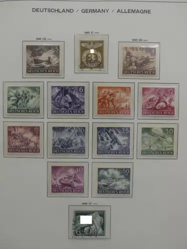 Deutsches Reich ab 1933 und etwas Besetzung im Schaubek Vordruck #LZ942