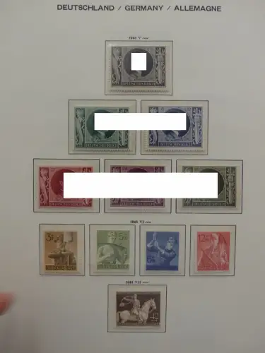 Deutsches Reich ab 1933 und etwas Besetzung im Schaubek Vordruck #LZ942