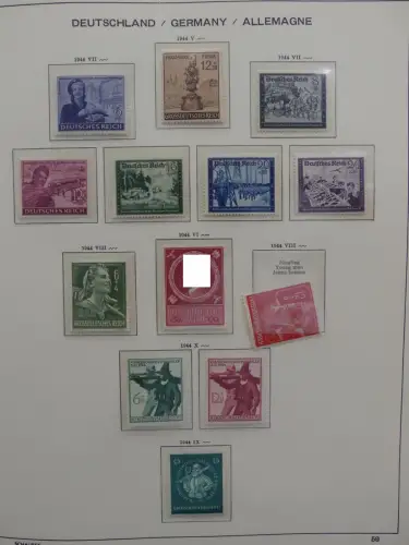 Deutsches Reich ab 1933 und etwas Besetzung im Schaubek Vordruck #LZ942