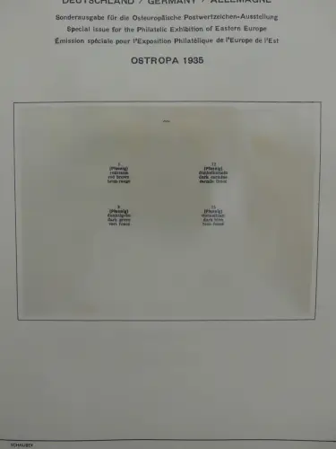 Deutsches Reich ab 1933 und etwas Besetzung im Schaubek Vordruck #LZ942