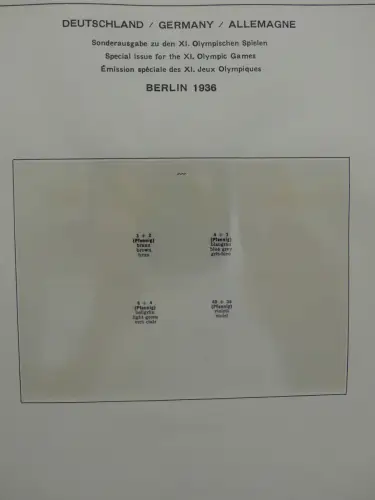 Deutsches Reich ab 1933 und etwas Besetzung im Schaubek Vordruck #LZ942
