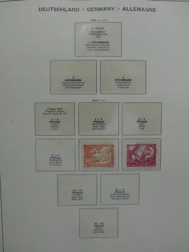 Deutsches Reich ab 1933 und etwas Besetzung im Schaubek Vordruck #LZ942