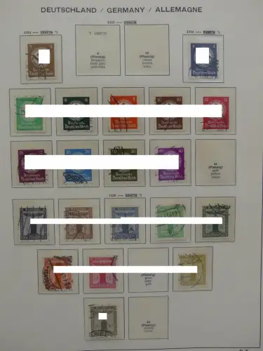 Deutsches Reich ab 1933 und etwas Besetzung im Schaubek Vordruck #LZ942