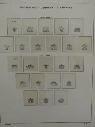 Deutsches Reich ab 1933 und etwas Besetzung im Schaubek Vordruck #LZ942