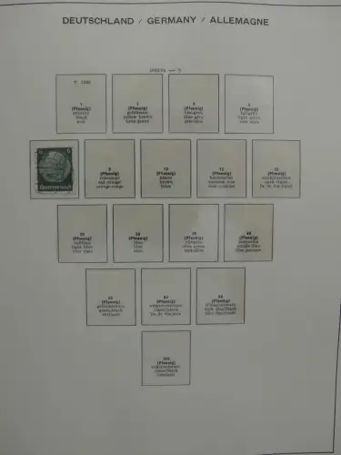 Deutsches Reich ab 1933 und etwas Besetzung im Schaubek Vordruck #LZ942